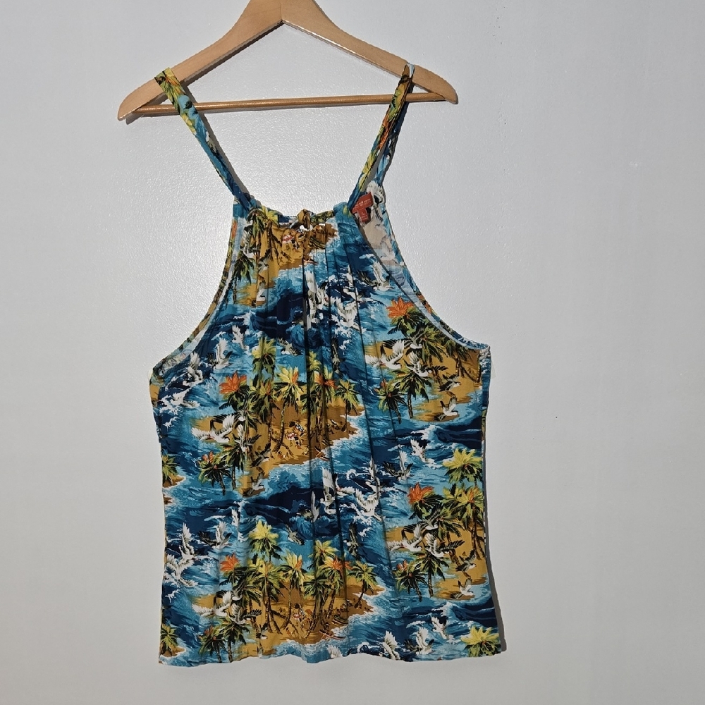 Tommy Bahama RELAX Tropical Print Women's Top Size XL